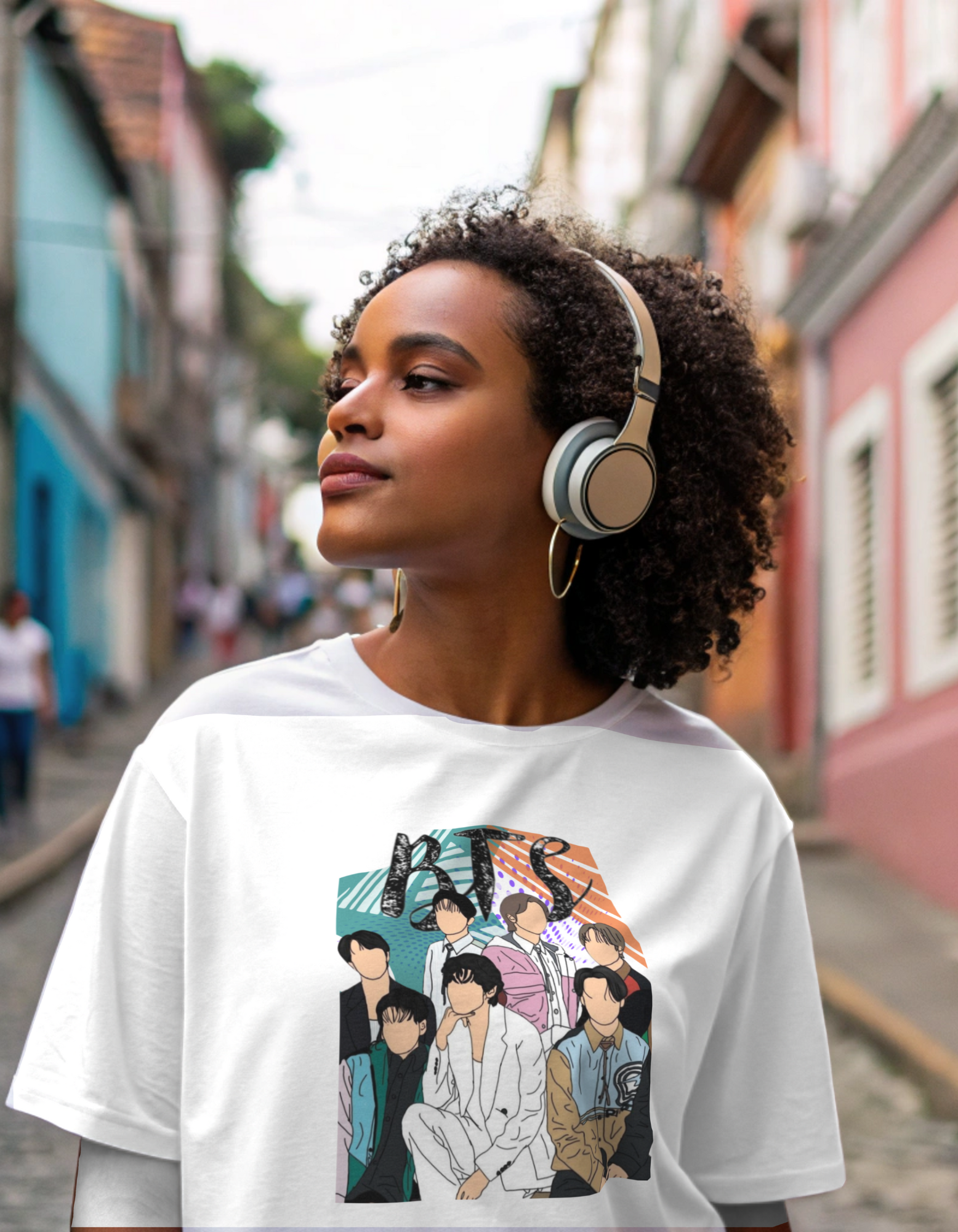 Camiseta BTS Colorida